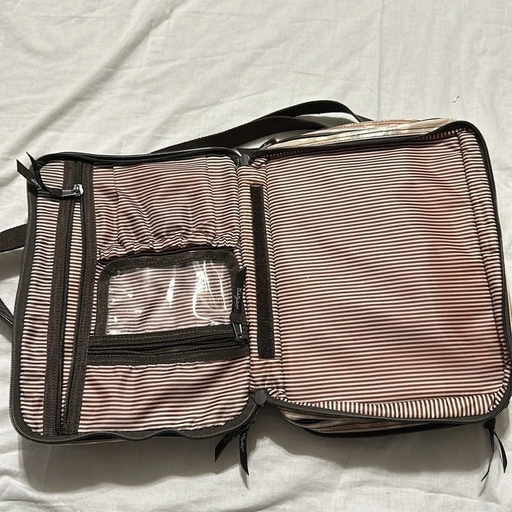 Thirty one makeup bag /travel brown/tan